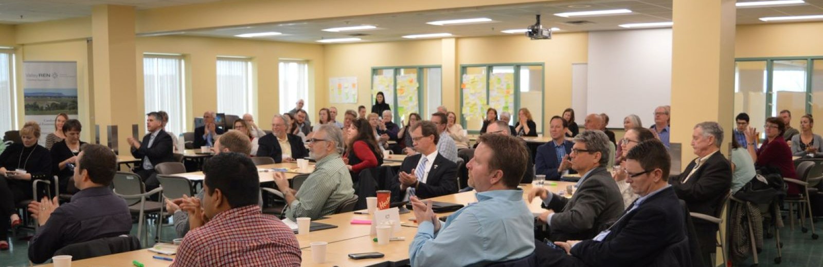 People attending a meeting